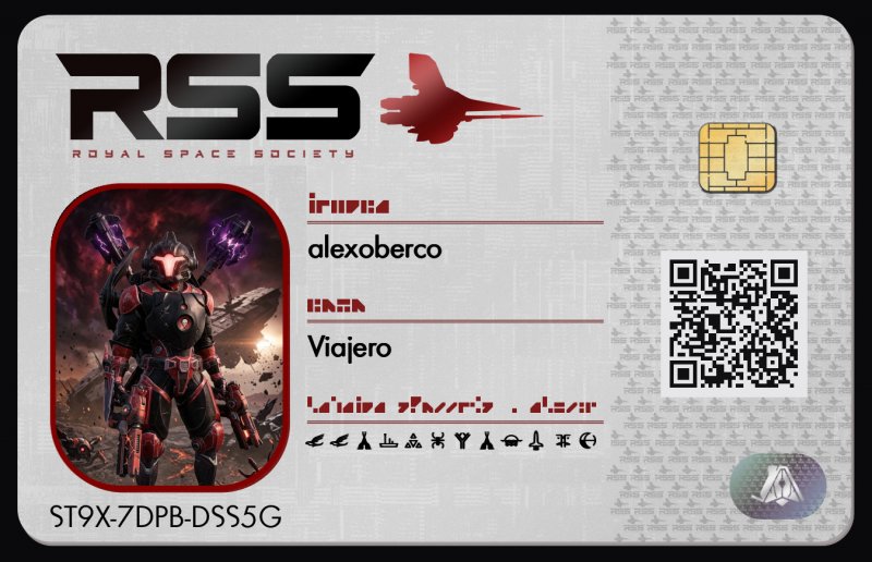 Tarjeta de identificación de alexoberco
