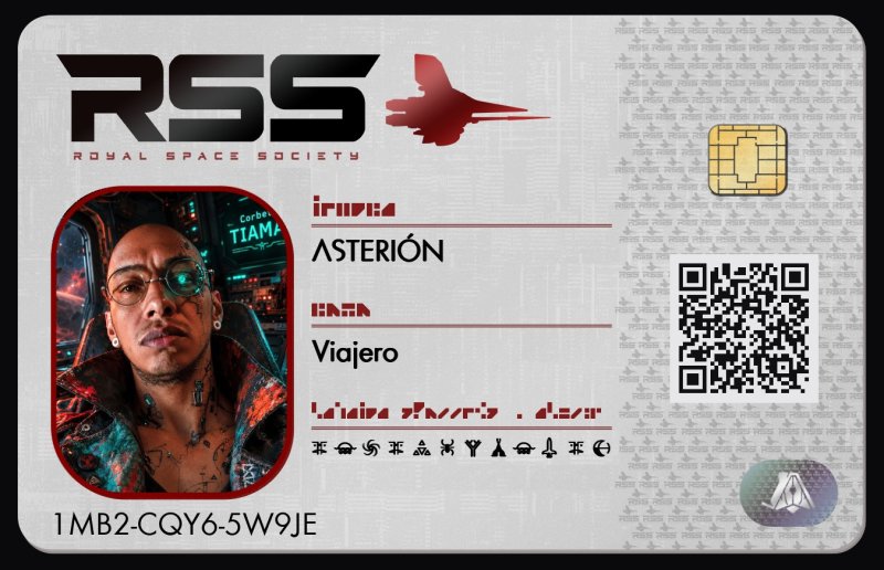 Tarjeta de identificación de ASTERIÓN