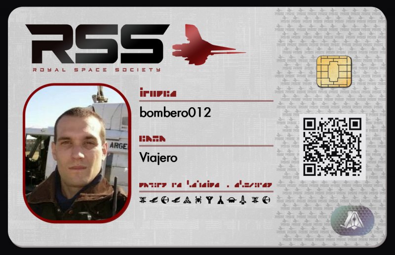 Tarjeta de identificación de bombero012