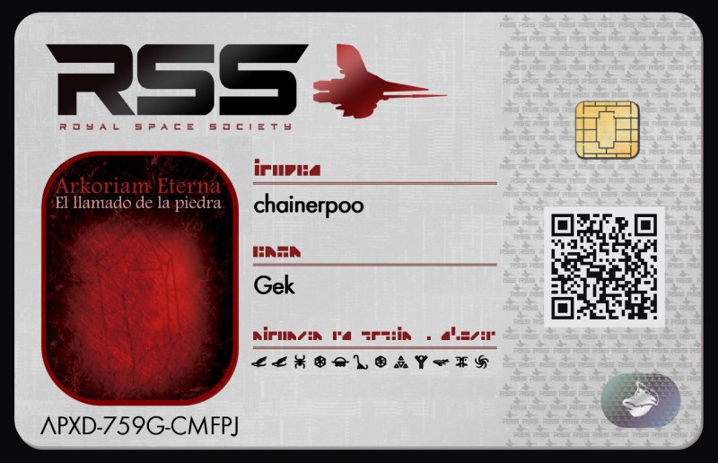 Tarjeta de identificación de chainerpoo