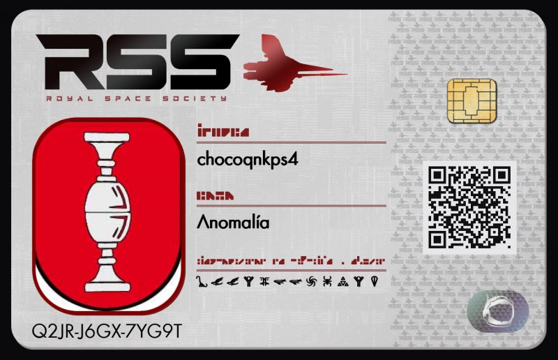 Tarjeta de identificación de chocoqnkps4