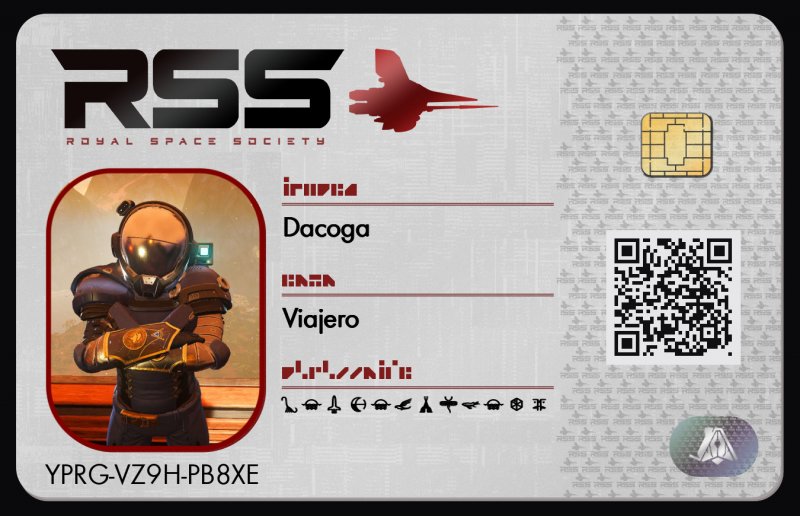 Tarjeta de identificación de Dacoga