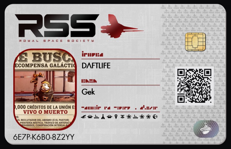 Tarjeta de identificación de DAFTLIFE