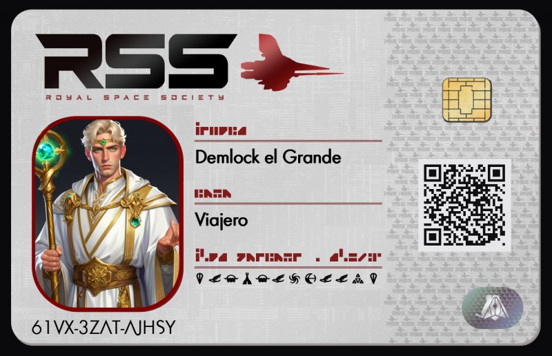 Tarjeta de identificación de Demlock el Grande