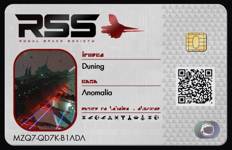 Tarjeta de identificación de Duning