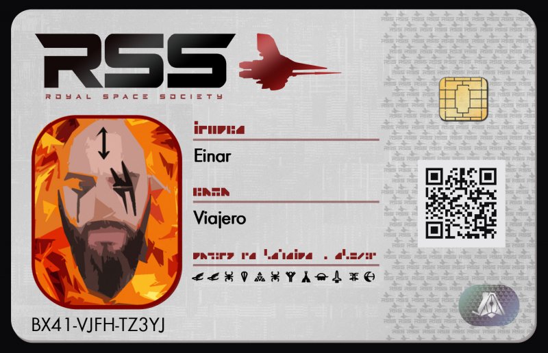 Tarjeta de identificación de Einar