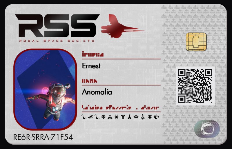 Tarjeta de identificación de Ernest