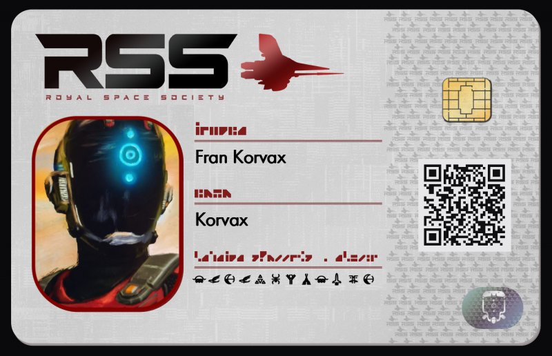 Tarjeta de identificación de Fran Korvax