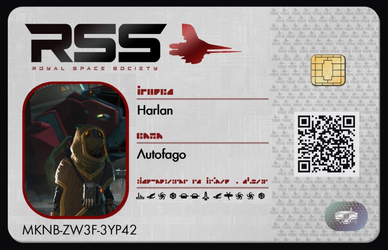 Tarjeta de identificación de Harlan