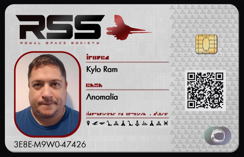 Tarjeta de identificación de Kylo Ram