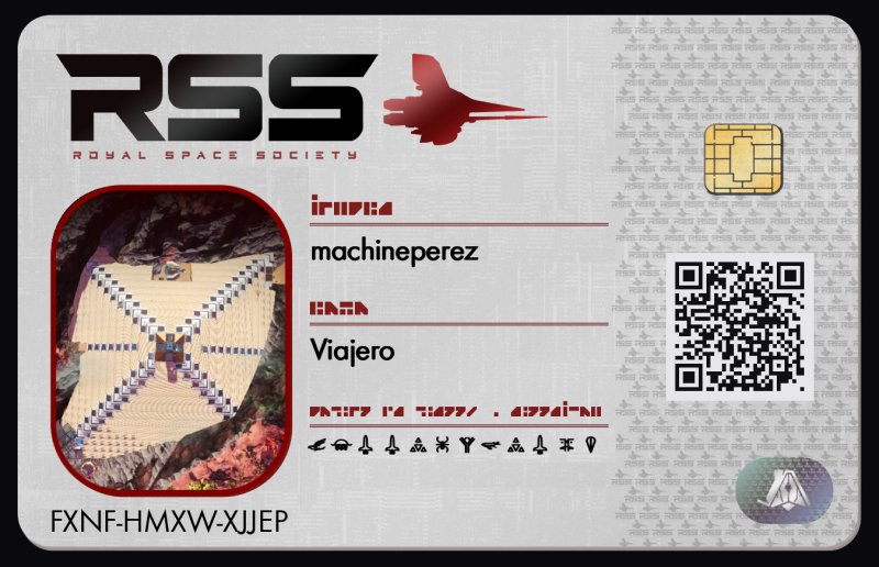 Tarjeta de identificación de machineperez