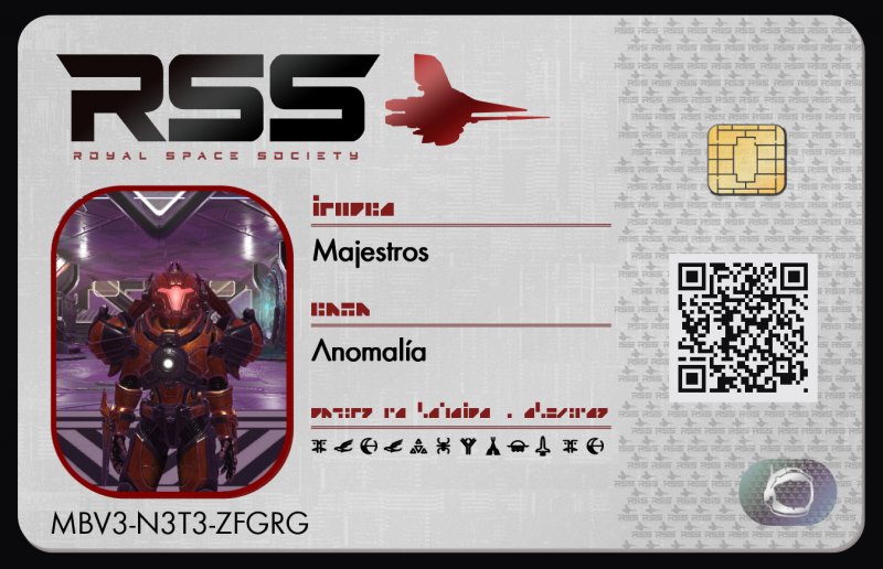 Tarjeta de identificación de Majestros