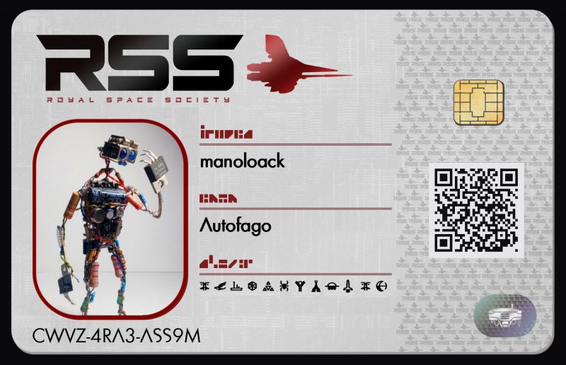Tarjeta de identificación de manoloack