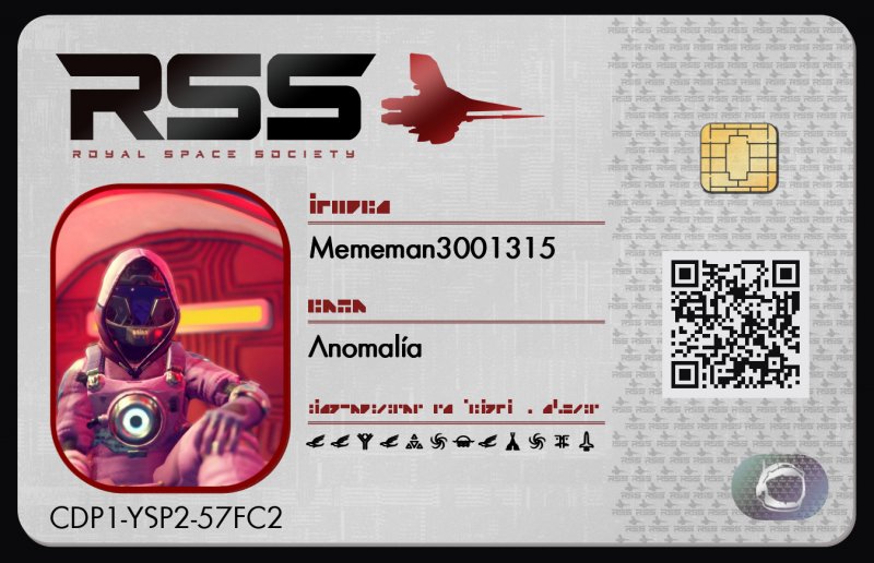 Tarjeta de identificación de Mememan3001315