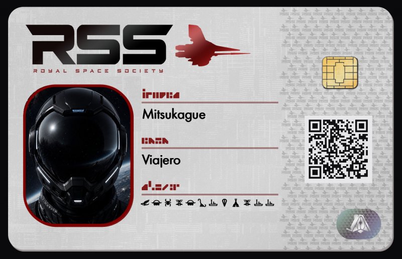 Tarjeta de identificación de Mitsukague