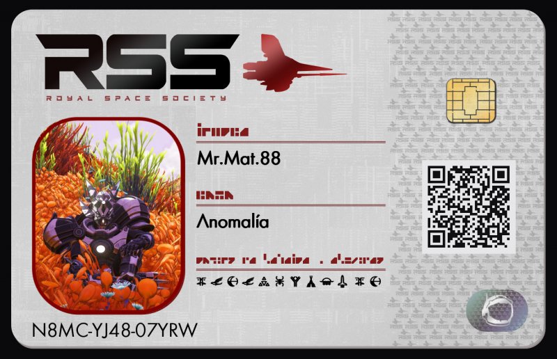 Tarjeta de identificación de Mr.Mat.88