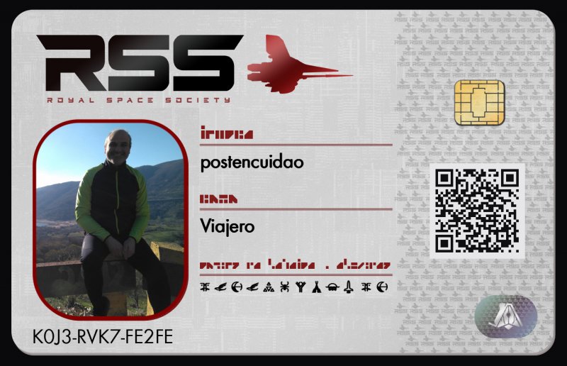 Tarjeta de identificación de postencuidao