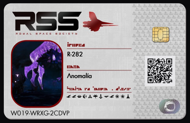 Tarjeta de identificación de R-282