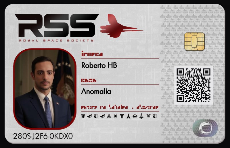 Tarjeta de identificación de Roberto HB