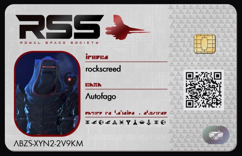 Tarjeta de identificación de rockscreed