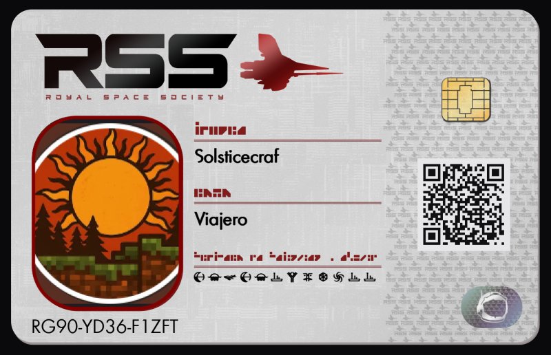 Tarjeta de Solsticecraf