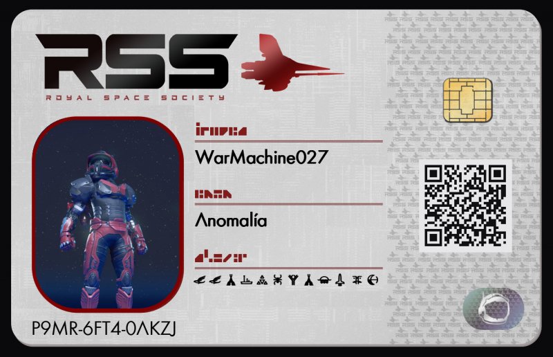Tarjeta de identificación de WarMachine027